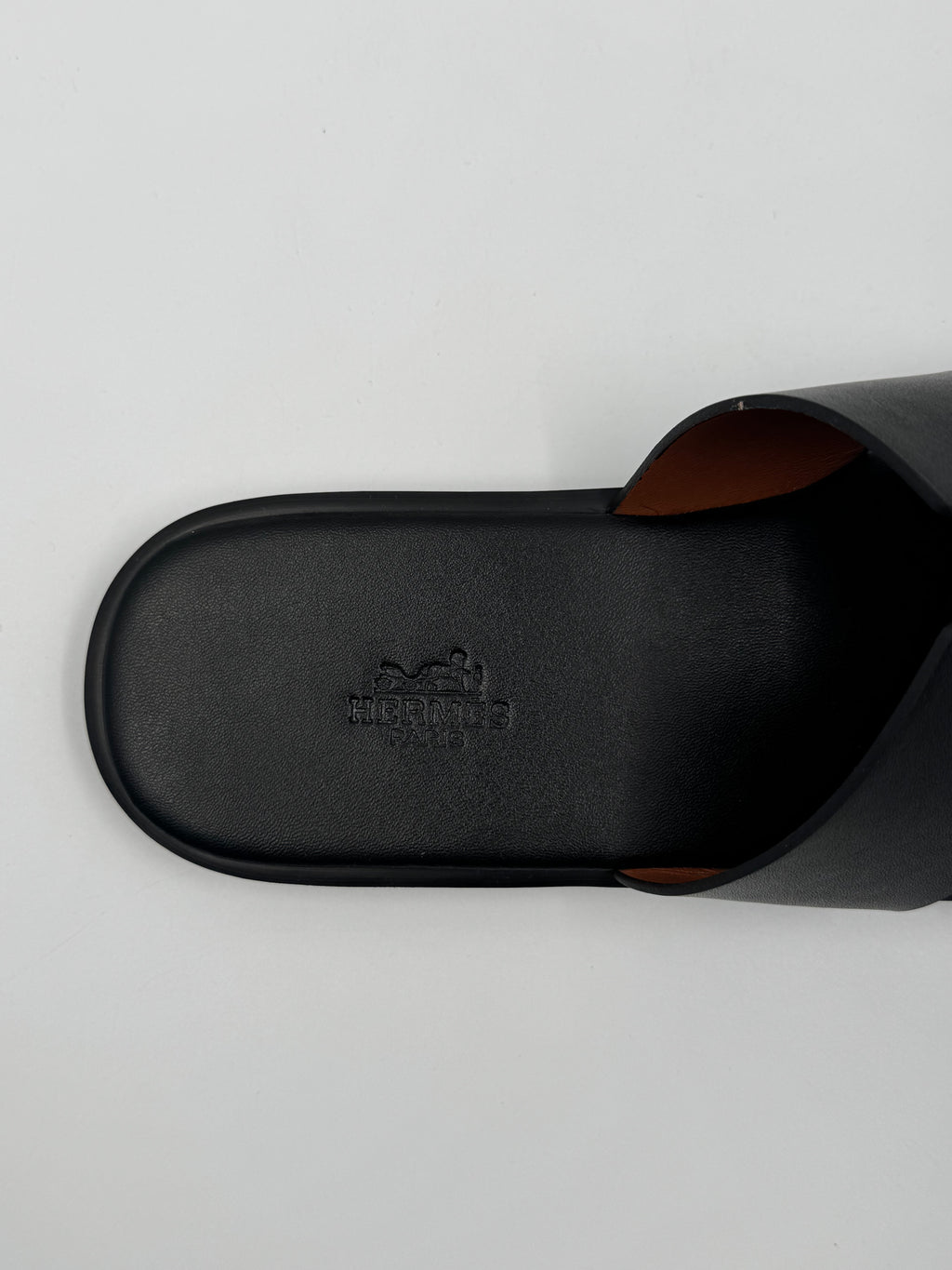 Claquette Hermes En Cuir